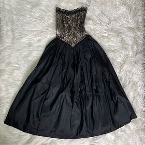 Jessica McClintock Gunne Sax 90s‎ Tulle Skirt Corseted Top Princess Dress Size 3
